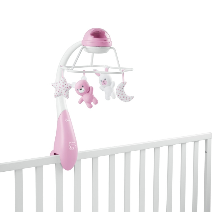 Chicco Rainbow spjälsängsmobil rosa (300-00011041100000) i gruppen LEKSAKER, BARN- & BABYPRODUKTER / Babyleksaker / Aktivitetsleksaker hos TP E-commerce Nordic AB (D27673)