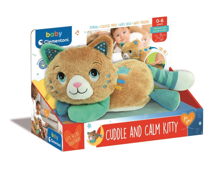 Clementoni Cuddle Calming Kitty (I-17574) i gruppen LEKSAKER, BARN- & BABYPRODUKTER / Babyleksaker / Gosedjur hos TP E-commerce Nordic AB (D27691)