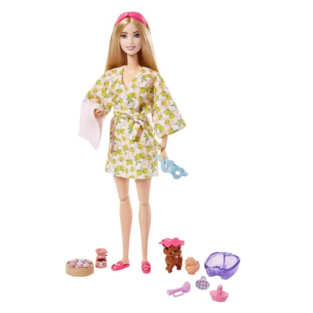 Barbie – Self-Care Spa Day Doll (HKT90) i gruppen LEKSAKER, BARN- & BABYPRODUKTER / Leksaker / Dockor & Tillbehör hos TP E-commerce Nordic AB (D27712)