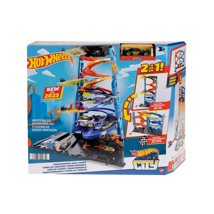 Hot Wheels City Transforming Race Tower lekset (HKX43) i gruppen LEKSAKER, BARN- & BABYPRODUKTER / Leksaker / Leksaksbilar & andra fordon hos TP E-commerce Nordic AB (D27713)