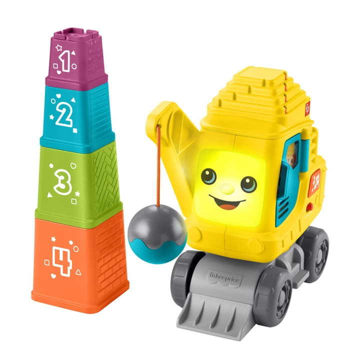 Fisher-Price Räkna & stapla kran (JFF16) i gruppen LEKSAKER, BARN- & BABYPRODUKTER / Leksaker / Byggleksaker / Byggklossar & övriga byggleksaker hos TP E-commerce Nordic AB (D27715)