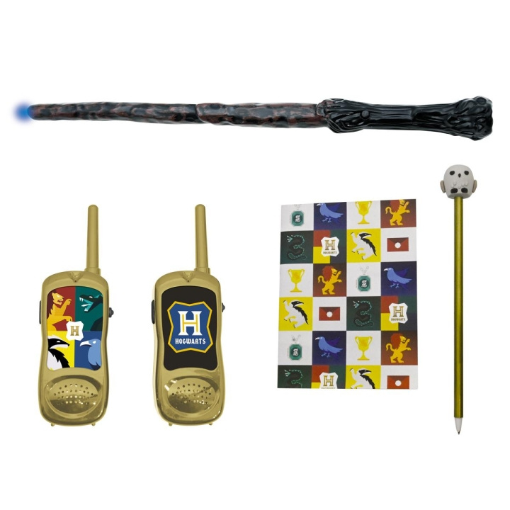 Lexibook Harry Potter-kit med Walkie-talkie upp till 120 m, häfte, penna och magisk pinne (RPTW11HP) i gruppen SPORT, FRITID & HOBBY / Friluftsliv / Walkie talkie hos TP E-commerce Nordic AB (D27746)