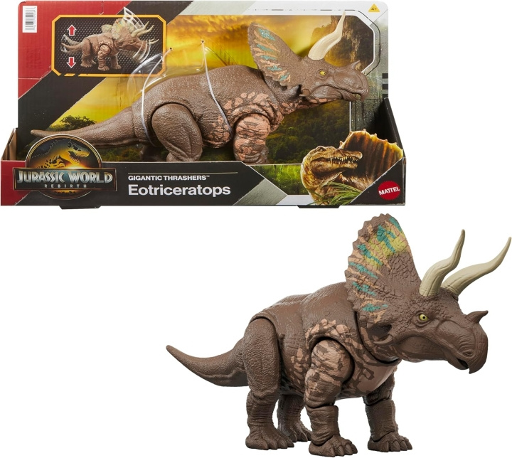 Jurassic World Gigantisk Thrashers - Eotriceratops i gruppen LEKSAKER, BARN- & BABYPRODUKTER / Leksaker / Figurer, Miniatyrer & tillbehör hos TP E-commerce Nordic AB (D27793)