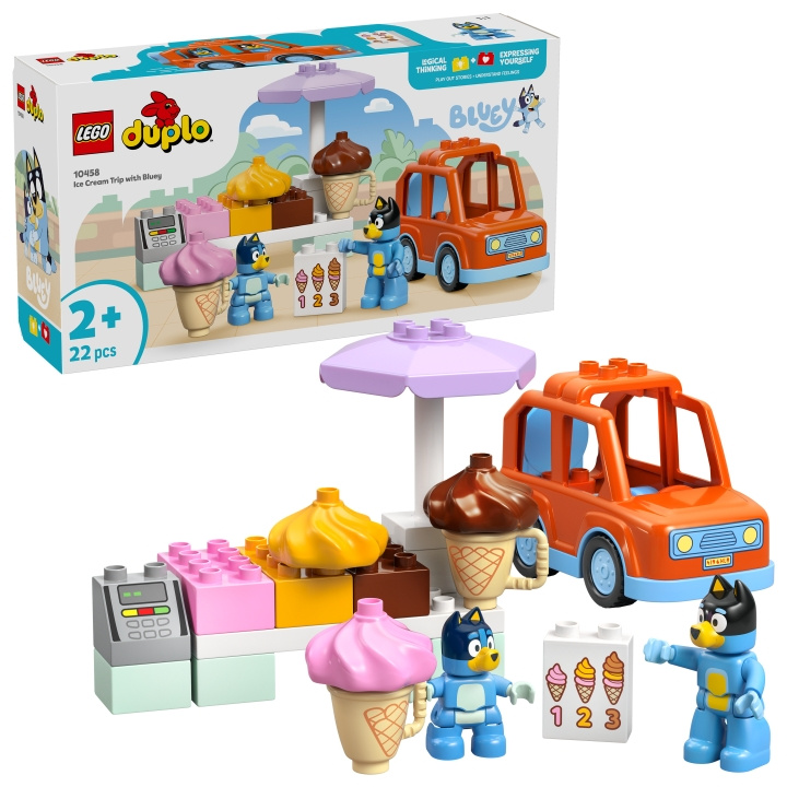 LEGO DUPLO Bluey - Glassresa med Bluey (10458) i gruppen LEKSAKER, BARN- & BABYPRODUKTER / Leksaker / Byggleksaker / Lego hos TP E-commerce Nordic AB (D27797)