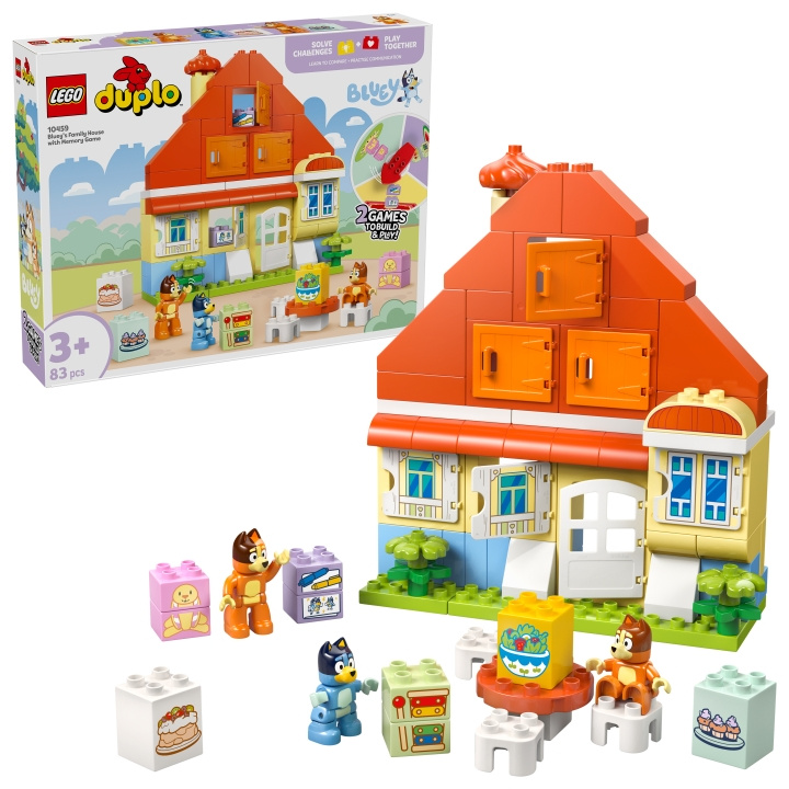 LEGO DUPLO Bluey - Blueys familjehus med minnesspel (10459) i gruppen LEKSAKER, BARN- & BABYPRODUKTER / Leksaker / Byggleksaker / Lego hos TP E-commerce Nordic AB (D27798)