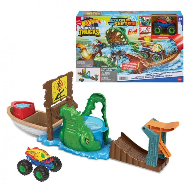 Hot Wheels Monster Trucks Swamp Chomp lekset (HGV14) i gruppen LEKSAKER, BARN- & BABYPRODUKTER / Leksaker / Lekset hos TP E-commerce Nordic AB (D27870)