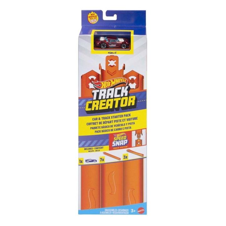 Hot Wheels Track Creator bil + spårpaket (JDW43) i gruppen LEKSAKER, BARN- & BABYPRODUKTER / Leksaker / Leksaksbilar & andra fordon hos TP E-commerce Nordic AB (D27874)