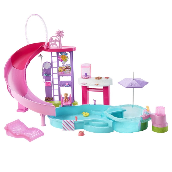 Barbie Drömpool (JFP01) i gruppen LEKSAKER, BARN- & BABYPRODUKTER / Leksaker / Dockor & Tillbehör hos TP E-commerce Nordic AB (D27881)