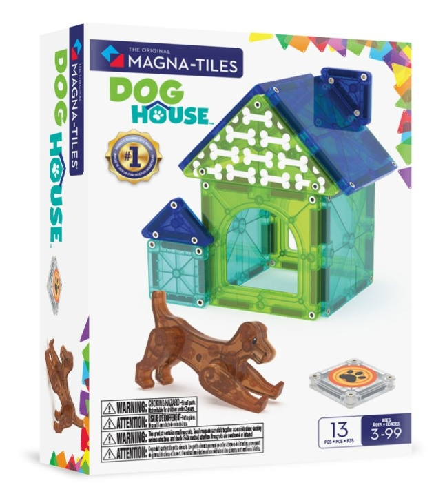 Magna Tiles MAGNA-TILES - Hundkoja 13 st (90356) i gruppen LEKSAKER, BARN- & BABYPRODUKTER / Leksaker / Byggleksaker / Byggklossar & övriga byggleksaker hos TP E-commerce Nordic AB (D27885)