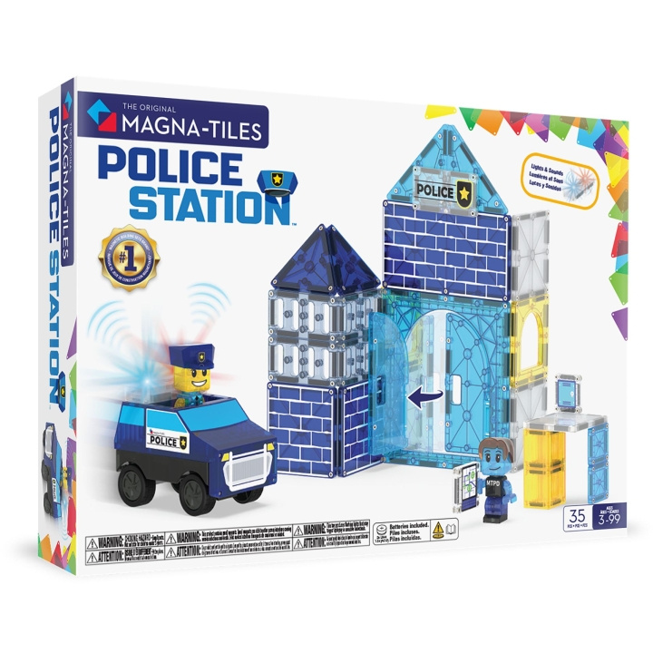 Magna Tiles MAGNA-TILES - Polisstation 36 st (90352) i gruppen LEKSAKER, BARN- & BABYPRODUKTER / Leksaker / Byggleksaker / Byggklossar & övriga byggleksaker hos TP E-commerce Nordic AB (D27887)