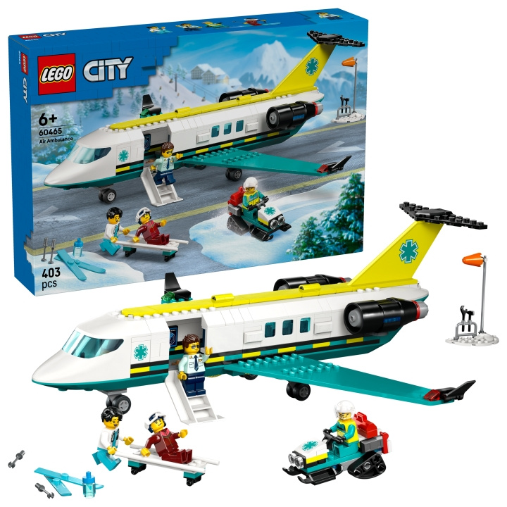 LEGO LEGO City - Emergency Air Ambulance Airplane (60465) i gruppen LEKSAKER, BARN- & BABYPRODUKTER / Leksaker / Byggleksaker / Lego hos TP E-commerce Nordic AB (D27890)