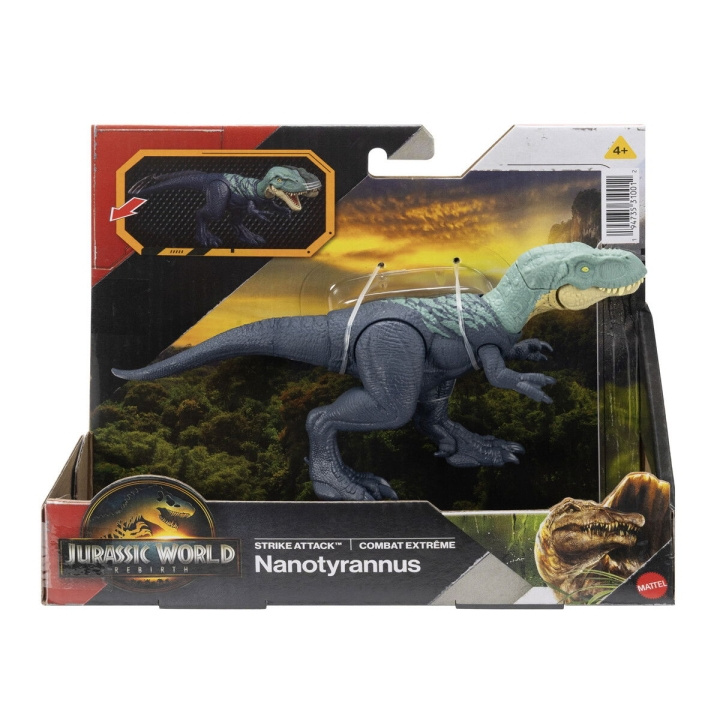 Jurassic World Rebirth Strike Attack - Nanotyrannus i gruppen LEKSAKER, BARN- & BABYPRODUKTER / Leksaker / Figurer, Miniatyrer & tillbehör hos TP E-commerce Nordic AB (D27894)
