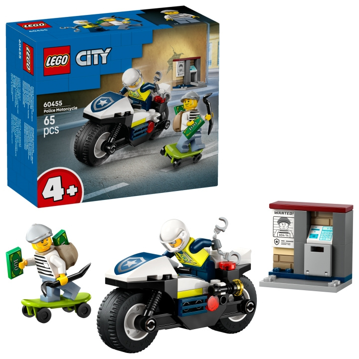 LEGO LEGO City - Police Motorcycle Chase (60455) i gruppen LEKSAKER, BARN- & BABYPRODUKTER / Leksaker / Byggleksaker / Lego hos TP E-commerce Nordic AB (D27915)