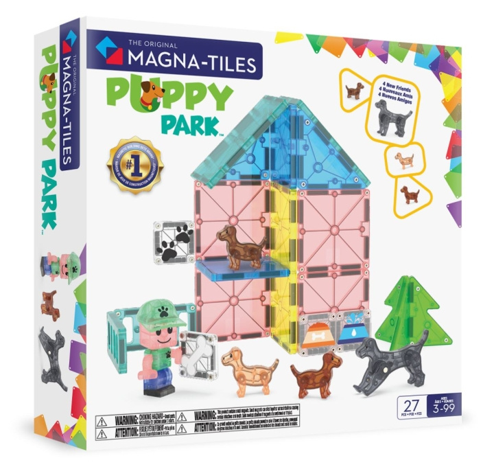 Magna Tiles MAGNA-TILES - Hunddagis 27 st (90355) i gruppen LEKSAKER, BARN- & BABYPRODUKTER / Leksaker / Byggleksaker / Byggklossar & övriga byggleksaker hos TP E-commerce Nordic AB (D27974)