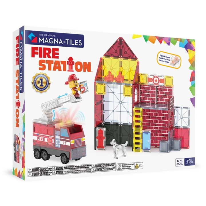 Magna Tiles Set Brandstation™ med 50 delar (90359) i gruppen LEKSAKER, BARN- & BABYPRODUKTER / Leksaker / Lekset hos TP E-commerce Nordic AB (D27989)