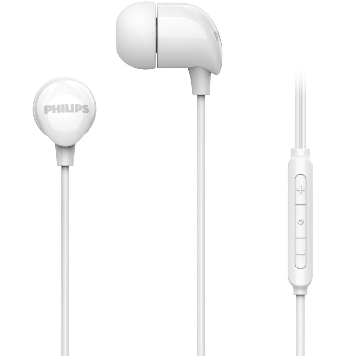 Philips Hörlurar In-Ear Kabel Fjärrkontroll Vit i gruppen HEMELEKTRONIK / Ljud & Bild / Hörlurar & Tillbehör / Hörlurar hos TP E-commerce Nordic AB (D28022)