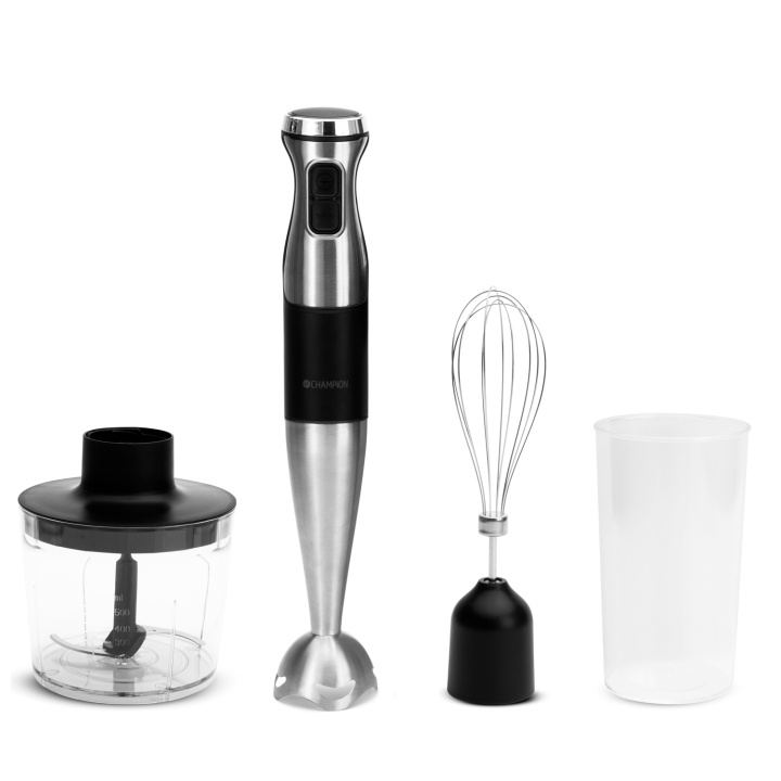 Champion Stavmixer MultiKit 1000W STM600 Rostfri/Svart i gruppen HEM, HUSHÅLL & TRÄDGÅRD / Hushållsmaskiner / Matberedare & Köksassistenter / Stavmixrar hos TP E-commerce Nordic AB (D28026)