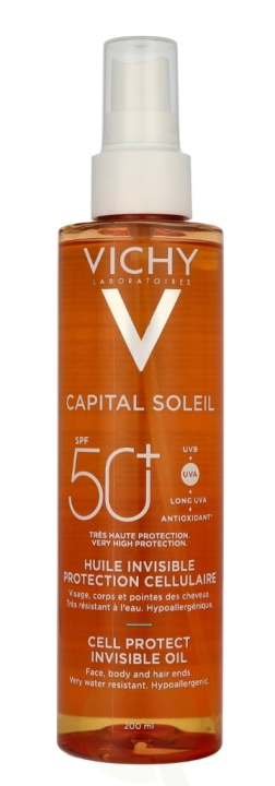 Vichy Capital Soleil Cell Protect Invisible Oil SPF50+ 200 ml i gruppen SKÖNHET & HÄLSA / Hudvård / Solskydd & Tanning / Solskydd hos TP E-commerce Nordic AB (D28111)