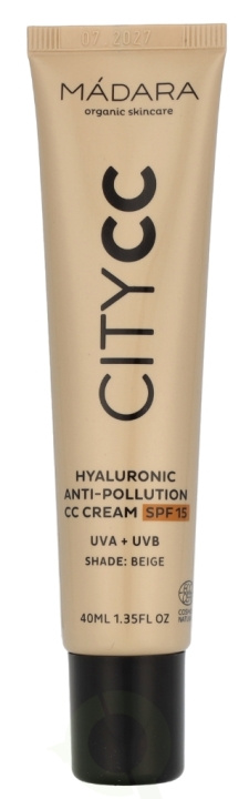Madara CityCc Hyaluronic Anti-Pollution Cream CC SPF 40 ml 15 Beige i gruppen SKÖNHET & HÄLSA / Hudvård / Ansiktsvård / Dagkräm hos TP E-commerce Nordic AB (D28131)