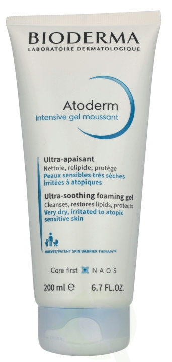 Bioderma Atoderm Intensive Gel Moussant 200 ml i gruppen SKÖNHET & HÄLSA / Hudvård / Ansiktsvård / Dagkräm hos TP E-commerce Nordic AB (D28157)