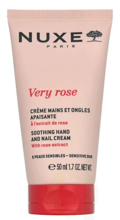 Nuxe Very Rose Hand and Nail Cream 50 ml i gruppen SKÖNHET & HÄLSA / Manikyr/Pedikyr / Handkräm hos TP E-commerce Nordic AB (D28213)