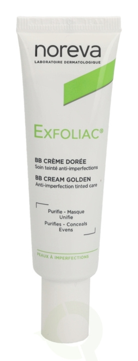 Noreva Exfoliac BB Cream 30 ml Golden i gruppen SKÖNHET & HÄLSA / Hudvård / Ansiktsvård / Dagkräm hos TP E-commerce Nordic AB (D28325)