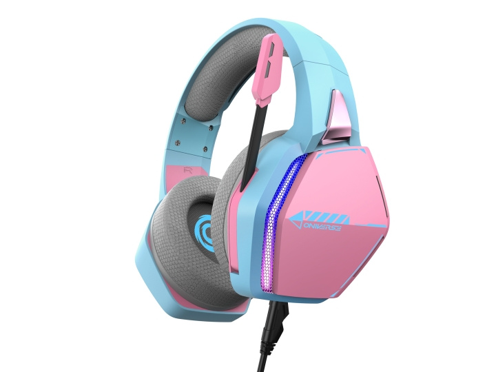 Oniverse Gaming-headset Nebula - Diva Pink i gruppen DATORER & KRINGUTRUSTNING / Gaming / Headset hos TP E-commerce Nordic AB (D28401)
