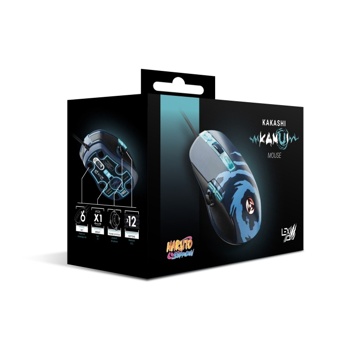 Lexip Kakashi mus designad av Tsume - Naruto Shippuden i gruppen DATORER & KRINGUTRUSTNING / Gaming / Möss hos TP E-commerce Nordic AB (D28418)