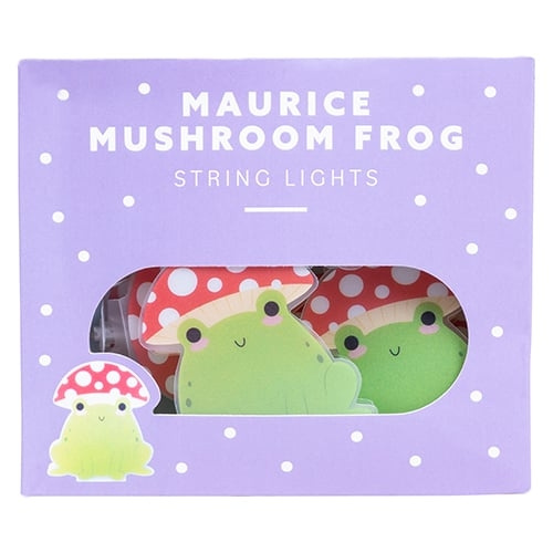 Fizz Creations Maurice Mushroom Frog ljusslinga - grön, röd, vit i gruppen HEMELEKTRONIK / Belysning / LED-slingor hos TP E-commerce Nordic AB (D28437)