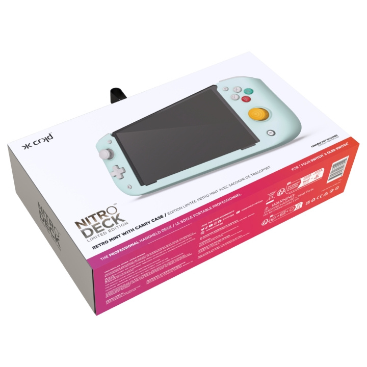 Cracked CRKD Nitro Deck Retro - Mint i gruppen HEMELEKTRONIK / Spelkonsoler & Tillbehör / Nintendo Switch hos TP E-commerce Nordic AB (D28439)