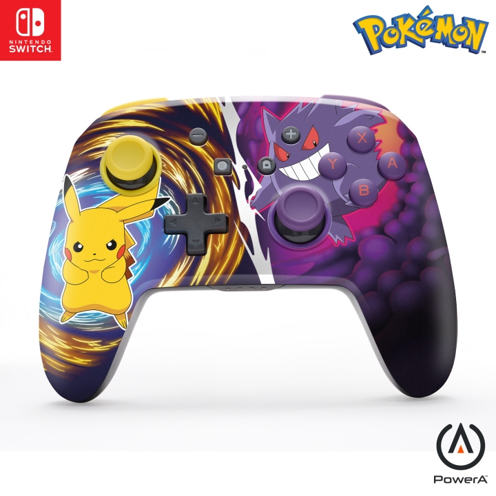 PowerA Enhanced Wireless Controller för Nintendo Switch - Pikachu vs. Gengar i gruppen HEMELEKTRONIK / Spelkonsoler & Tillbehör / Nintendo Switch / Tillbehör hos TP E-commerce Nordic AB (D28452)