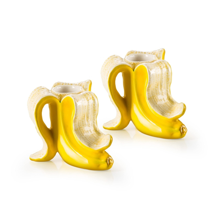 Donkey Ljusstake - Banana Romance (2 st.) (210735) i gruppen SPORT, FRITID & HOBBY / Roliga prylar / Övrigt hos TP E-commerce Nordic AB (D28530)