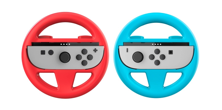 NACON Wheel Duo Pack för Nintendo Switch II - 2 Joy-Con™-hjul i rött och blått i gruppen HEMELEKTRONIK / Spelkonsoler & Tillbehör / Nintendo Switch 2 hos TP E-commerce Nordic AB (D28553)