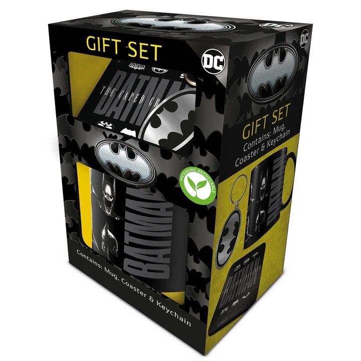 Pyramid International BATMAN GIFT SET (MUG, COASTER & KEYCHAIN) i gruppen SPORT, FRITID & HOBBY / Roliga prylar / Muggar hos TP E-commerce Nordic AB (D28591)