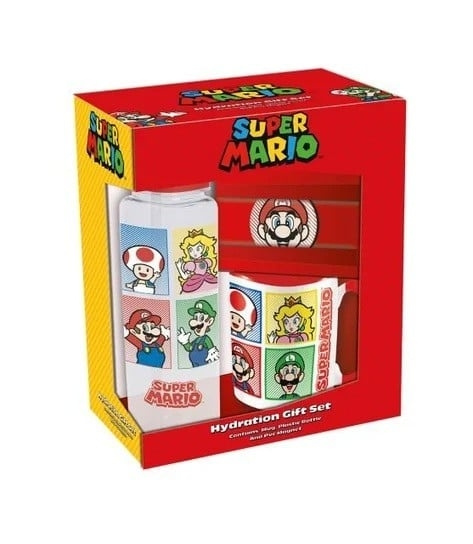 Pyramid International SUPER MARIO (4 COLOUR) GIFT SET (PLASTIC BOTTLE, MUG & MAGNET) V2 i gruppen SPORT, FRITID & HOBBY / Roliga prylar / Muggar hos TP E-commerce Nordic AB (D28594)