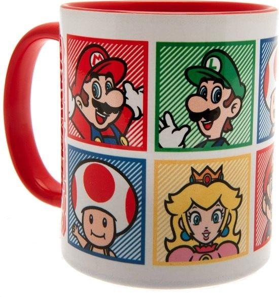 Pyramid International SUPER MARIO RED COLOURED INNER MUG i gruppen SPORT, FRITID & HOBBY / Roliga prylar / Muggar hos TP E-commerce Nordic AB (D28595)