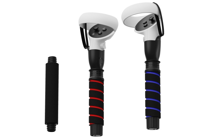 Maxx Tech VR Beat Saber Meta Quest 2&3/3S i gruppen HEMELEKTRONIK / Spelkonsoler & Tillbehör / Sony PlayStation 5 hos TP E-commerce Nordic AB (D28625)