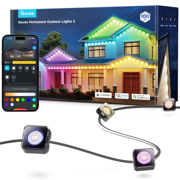 Govee Permanent Outdoor Lights 2 - 30M i gruppen HEM, HUSHÅLL & TRÄDGÅRD / El & Belysning / Utomhusbelysning hos TP E-commerce Nordic AB (D28632)