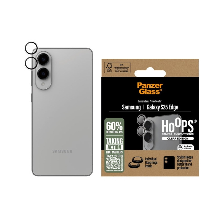 Panzer Glas - Hoops® Transparent kameralinsskydd för Samsung S25 Edge i gruppen SMARTPHONE & SURFPLATTOR / Mobilskydd / Samsung hos TP E-commerce Nordic AB (D28648)