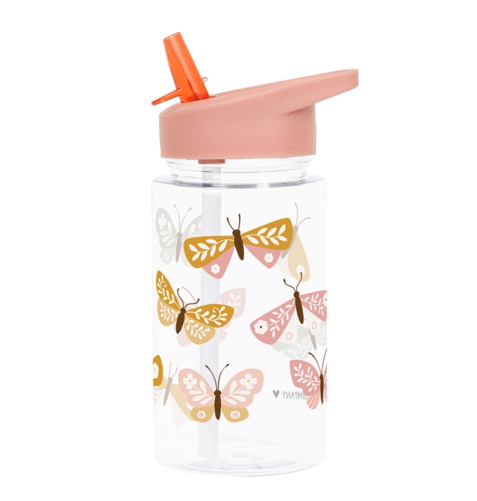 A little lovely company Dricksflaska - Butterﬂies - 7,3 x 16,5 x 7,3 cm i gruppen LEKSAKER, BARN- & BABYPRODUKTER / Äta & Dricka / Flaskor & Barnmuggar hos TP E-commerce Nordic AB (D28676)