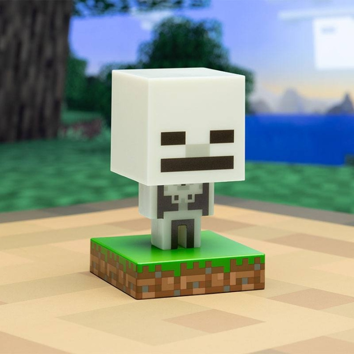 Paladone Minecraft Icon Light Minecraft Skelett | LEKSAKER, BARN- & BABYPRODUKTER - Barnrum - Barnlampor - Bordslampor | GameStuff