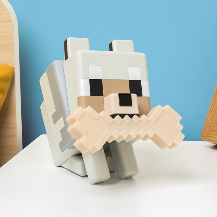 Paladone Minecraft Wolf Light | LEKSAKER, BARN- & BABYPRODUKTER - Barnrum - Barnlampor - Bordslampor | GameStuff