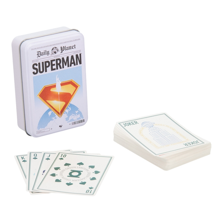 Paladone Superman-spelkort i en burk i gruppen LEKSAKER, BARN- & BABYPRODUKTER / Spel / Sällskapsspel hos TP E-commerce Nordic AB (D28762)
