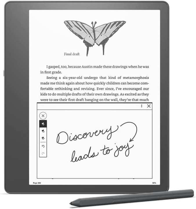 Amazon Kindle Scribe 10.2, inkluderar Premium Pen, 16 GB i gruppen SMARTPHONE & SURFPLATTOR / Läsplattor hos TP E-commerce Nordic AB (D28810)