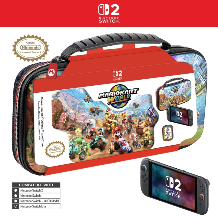 Nintendo Spelresenär: Deluxe resefodral - Mario Kart World i gruppen HEMELEKTRONIK / Spelkonsoler & Tillbehör / Nintendo Switch 2 hos TP E-commerce Nordic AB (D28852)