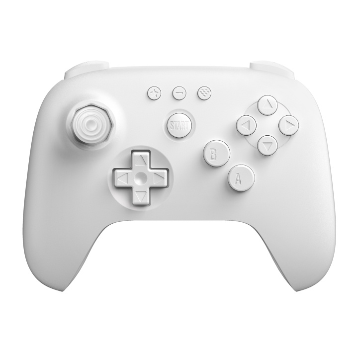 8Bitdo 64 Bluetooth-kontroller vit i gruppen HEMELEKTRONIK / Spelkonsoler & Tillbehör / Nintendo 64 hos TP E-commerce Nordic AB (D28857)