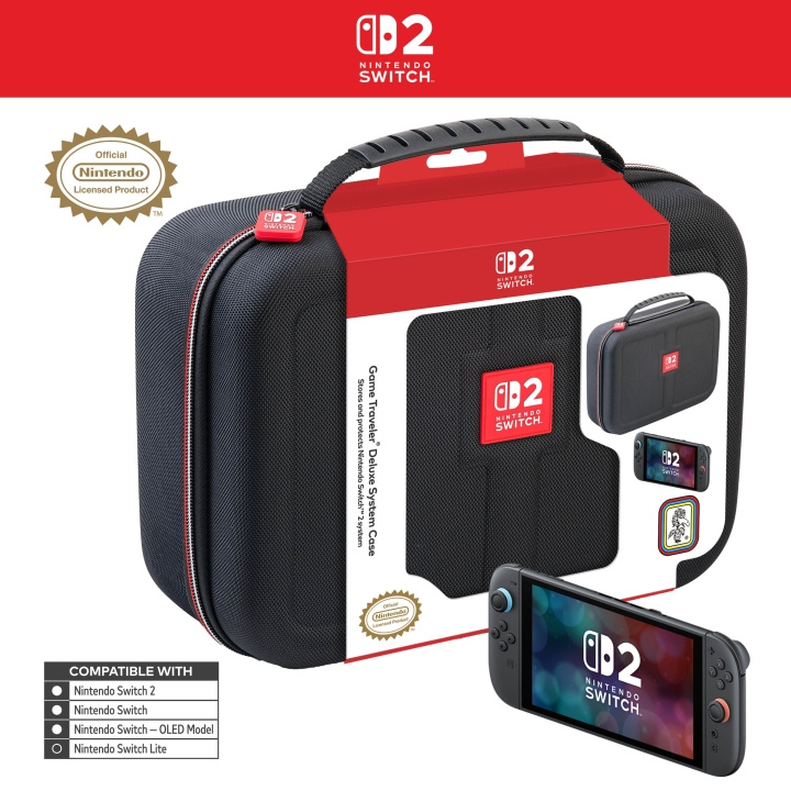 Nintendo Game Traveler: Deluxe systemfodral - Svart i gruppen HEMELEKTRONIK / Spelkonsoler & Tillbehör / Nintendo Switch 2 hos TP E-commerce Nordic AB (D28861)