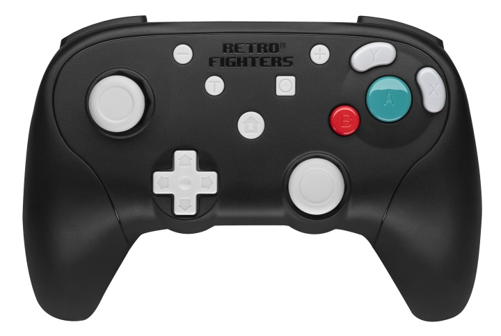 Retro-Fighters BattlerGC 2.4G-handkontroll - svart i gruppen HEMELEKTRONIK / Spelkonsoler & Tillbehör / Nintendo Wii hos TP E-commerce Nordic AB (D28877)