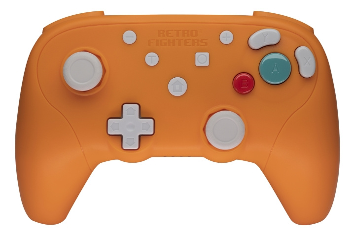 Retro-Fighters BattlerGC 2.4G-handkontroll - Orange i gruppen HEMELEKTRONIK / Spelkonsoler & Tillbehör / Nintendo Wii hos TP E-commerce Nordic AB (D28878)