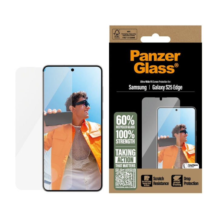 Panzer Glass - Skärmskydd Samsung S25 Edge - Ultrabred passform i gruppen SMARTPHONE & SURFPLATTOR / Mobilskydd / Samsung hos TP E-commerce Nordic AB (D28889)